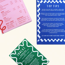 Load image into Gallery viewer, Economy Art Prints – Affordable Silk or Gloss Finish, 250/350gsm, with colorful menu and tips for artists.