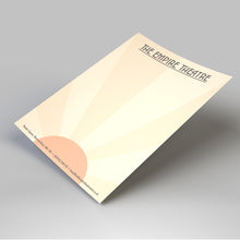 Load image into Gallery viewer, Letterheads design featuring a sunburst pattern for The Empire Theatre.